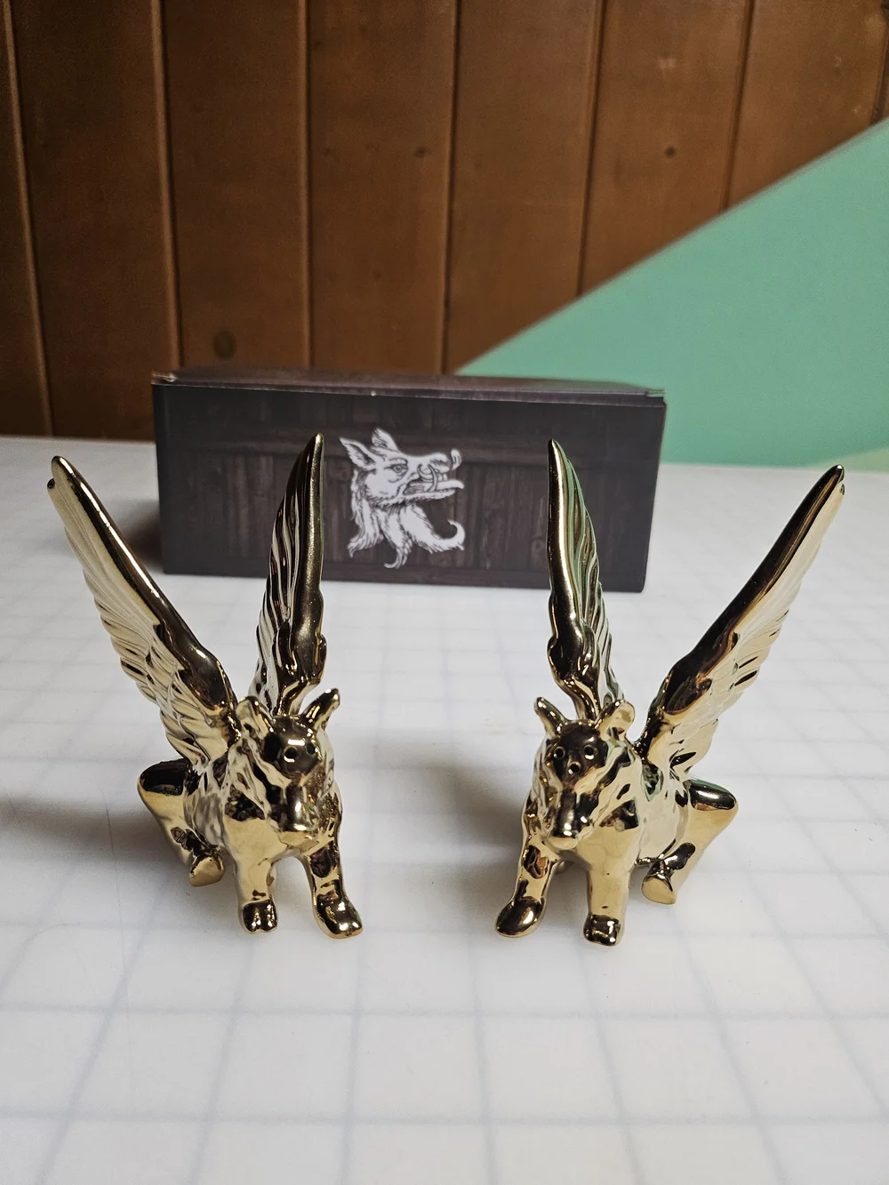 Winged Boar Salt & Pepper Shakers